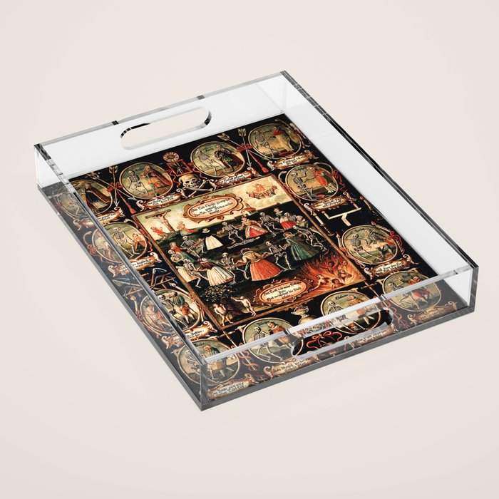 Hans Holbein - The dance of death Acrylic Tray Gallery Image 1