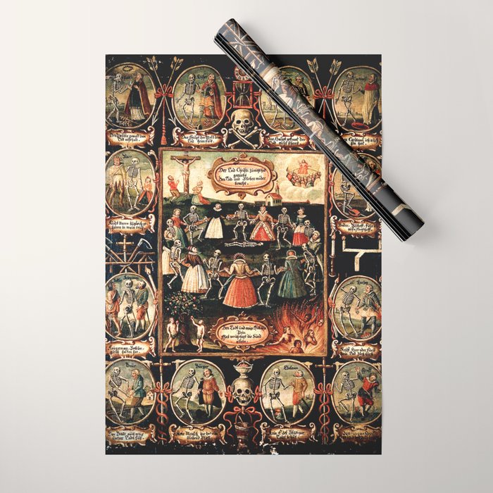 Hans Holbein - The dance of death Wrapping Paper Gallery Image 1