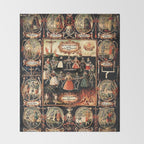 Hans Holbein - The dance of death Throw Blanket Gallery Image 2