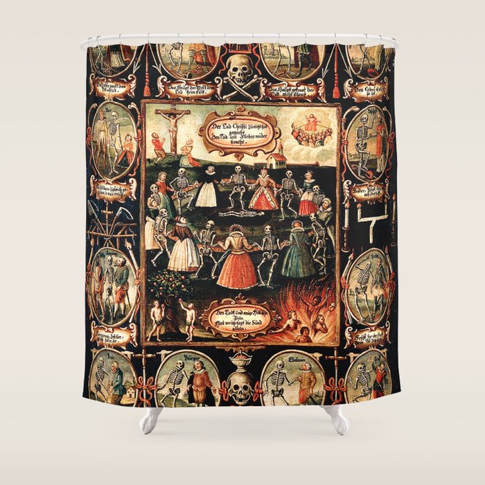 Hans Holbein - The dance of death Shower Curtain Gallery Image 1