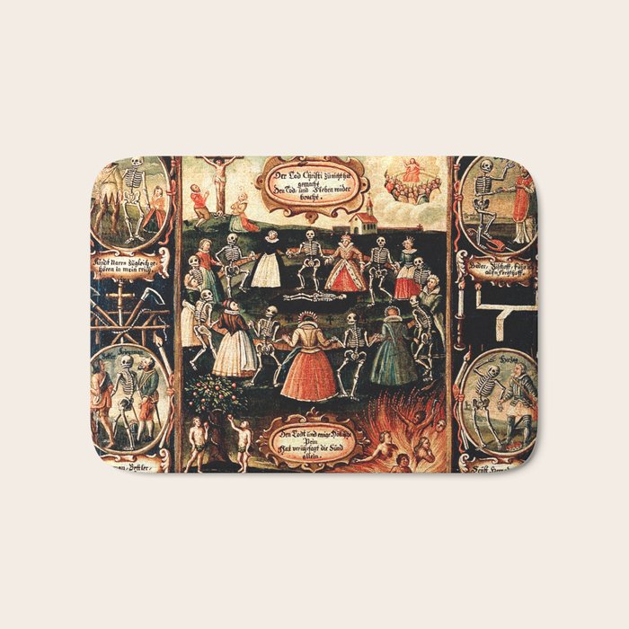 Hans Holbein - The dance of death Bath Mat Gallery Image 1