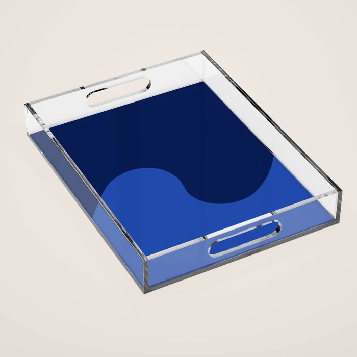 Wave Swirl Deep Sea Acrylic Tray Gallery Image 1