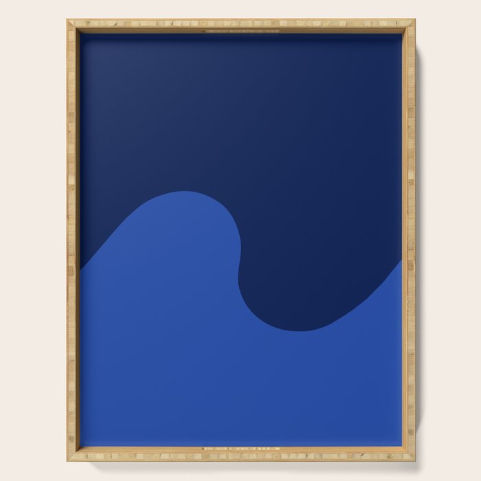 Wave Swirl Deep Sea Serving Tray Gallery Image 1