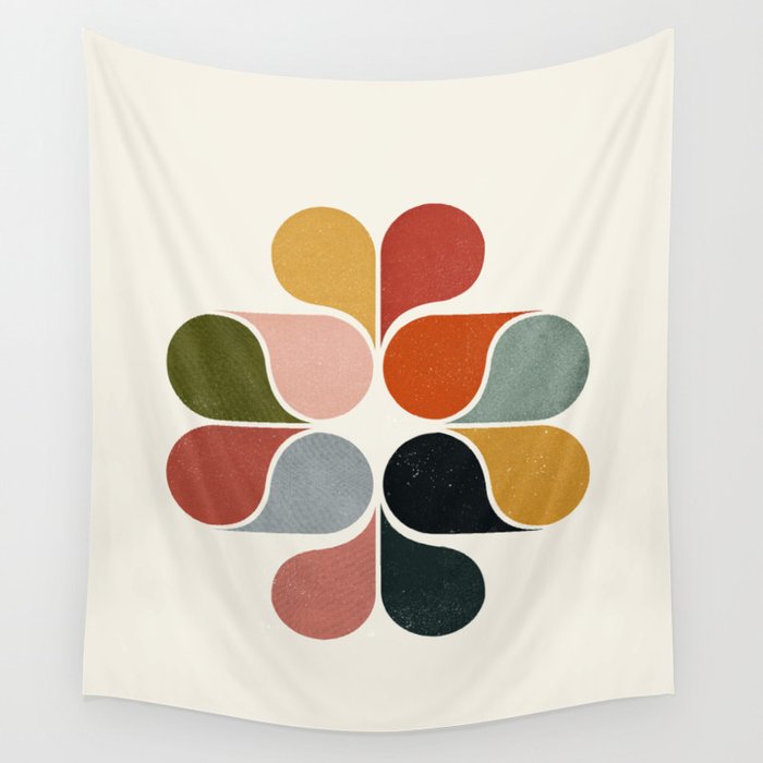 Abstract modern art Wall Tapestry Gallery Image 1