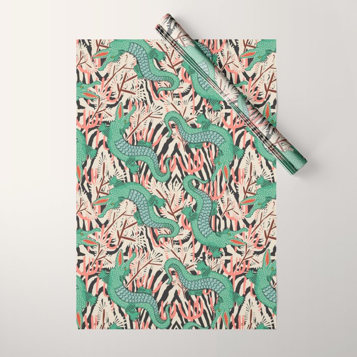 BAZAAR MAXIMA GATOR Wrapping Paper Gallery Image 1