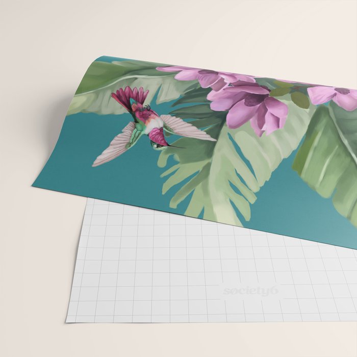 Hummingbird Whispers Wrapping Paper Gallery Image 2