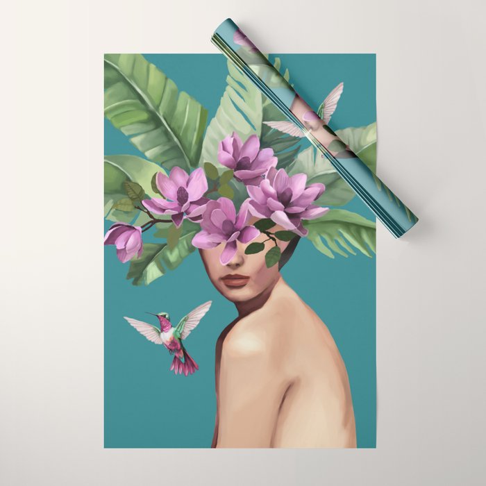 Hummingbird Whispers Wrapping Paper Gallery Image 1