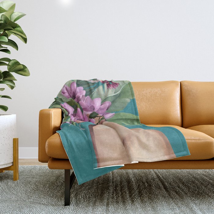 Hummingbird Whispers Throw Blanket Gallery Image 1