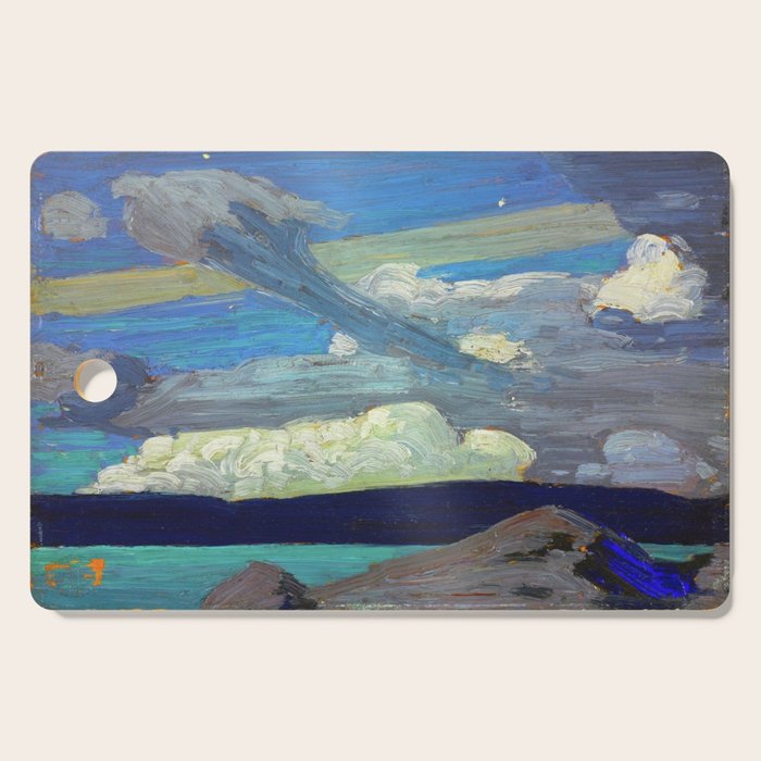 Tom Thomson Clouds ("The Zeppelins") 1915 Canadian Landscape Artist Cutting Board Gallery Image 1