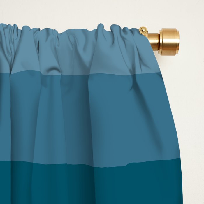 Colorful Abstract Vintage 70s Style Retro Rainbow Summer Stripes Window Curtain Gallery Image 2
