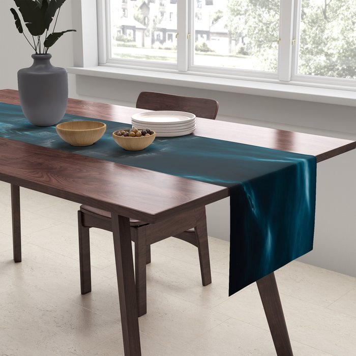 Minimalist blue water surface texture - oceanscape Table Runner Gallery Image 2