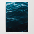 Minimalist blue water surface texture - oceanscape Poster Gallery Image 4