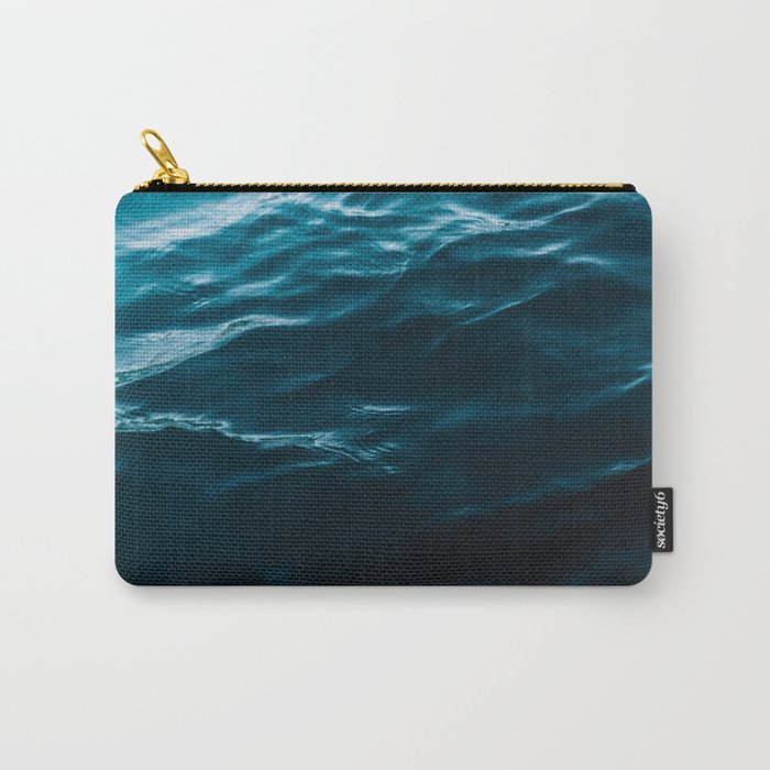 Minimalist blue water surface texture - oceanscape Carry All Pouch Gallery Image 1