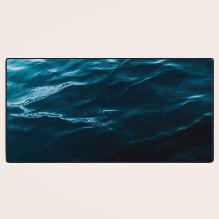 Minimalist blue water surface texture - oceanscape Desk Mat Gallery Image 3