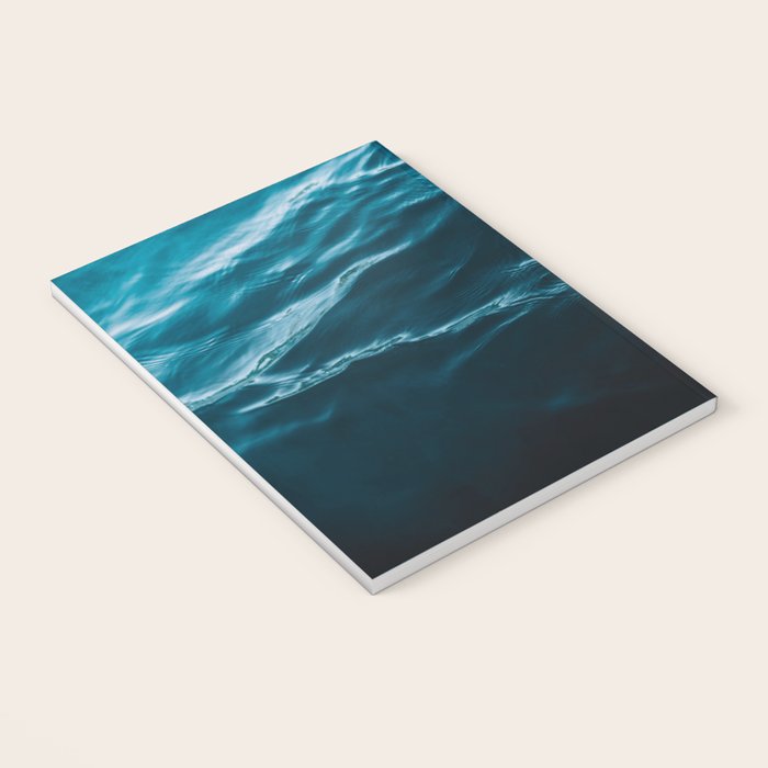 Minimalist blue water surface texture - oceanscape Notebook Gallery Image 3