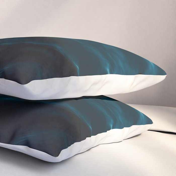 Minimalist blue water surface texture - oceanscape Pillow Sham Gallery Image 3