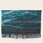 Minimalist blue water surface texture - oceanscape Wall Hanging Gallery Image 1
