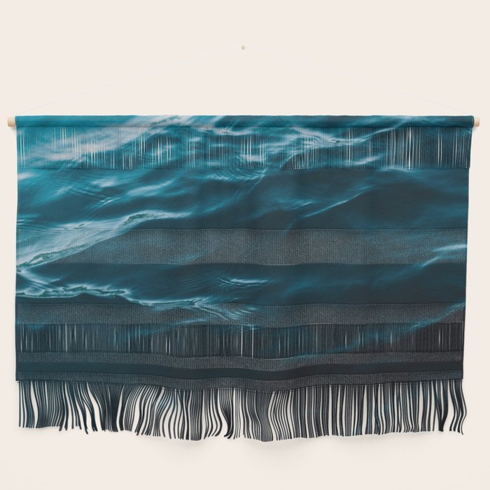 Minimalist blue water surface texture - oceanscape Wall Hanging Gallery Image 1