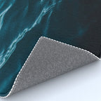 Minimalist blue water surface texture - oceanscape Rug Gallery Image 4