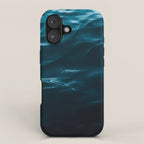 Minimalist blue water surface texture - oceanscape iPhone Case Gallery Image 1