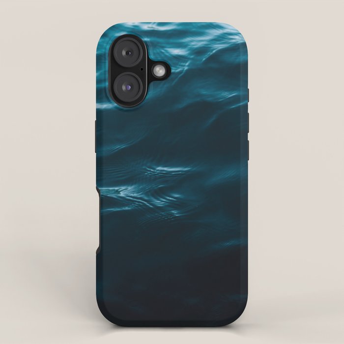 Minimalist blue water surface texture - oceanscape iPhone Case Gallery Image 1