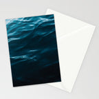 Minimalist blue water surface texture - oceanscape Stationery Card Gallery Image 2