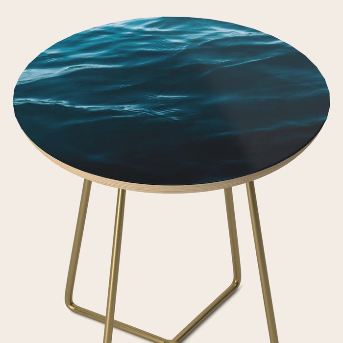 Minimalist blue water surface texture - oceanscape Side Table Gallery Image 2