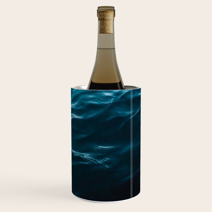 Minimalist blue water surface texture - oceanscape Wine Chiller Gallery Image 1