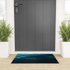 Minimalist blue water surface texture - oceanscape Welcome Mat Gallery Image 3