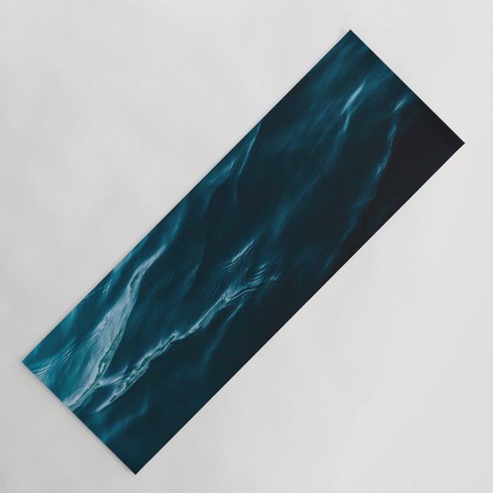 Minimalist blue water surface texture - oceanscape Yoga Mat Gallery Image 1
