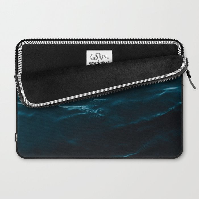 Minimalist blue water surface texture - oceanscape Laptop Sleeve Gallery Image 2