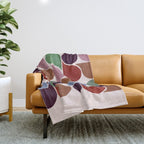 Colorful Geometric Raindrop Pattern Throw Blanket Gallery Image 1