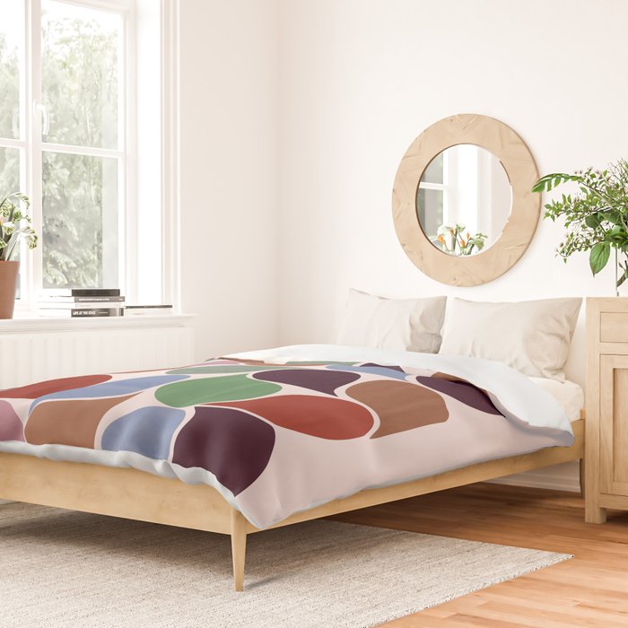 Colorful Geometric Raindrop Pattern Duvet Cover Gallery Image 2