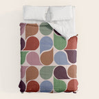 Colorful Geometric Raindrop Pattern Comforter Gallery Image 6