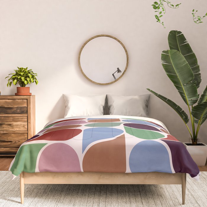Colorful Geometric Raindrop Pattern Comforter Gallery Image 3