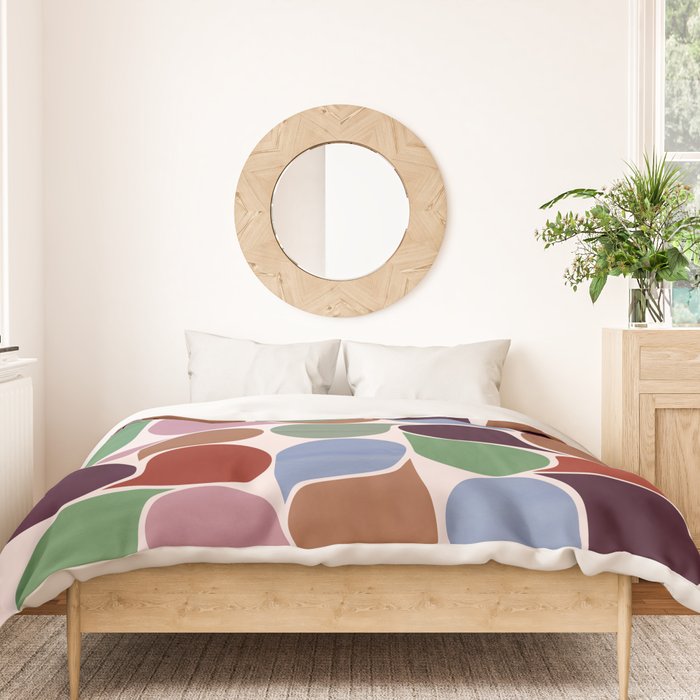 Colorful Geometric Raindrop Pattern Duvet Cover Gallery Image 3