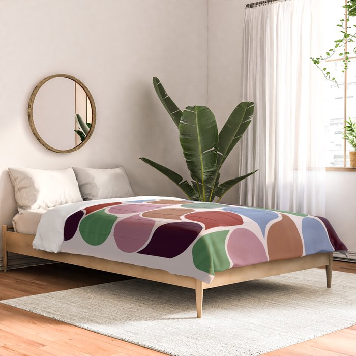 Colorful Geometric Raindrop Pattern Comforter Gallery Image 2