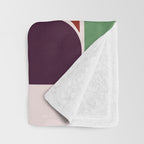 Colorful Geometric Raindrop Pattern Throw Blanket Gallery Image 3
