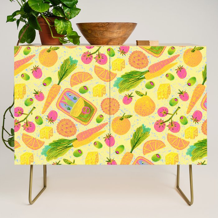 Kitchen Snacks & Apps in Butter Yellow Credenza Gallery Image 1