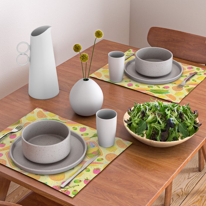 Kitchen Snacks & Apps in Butter Yellow Placemat Gallery Image 2