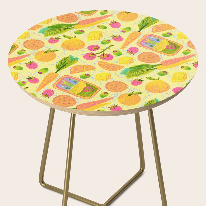 Kitchen Snacks & Apps in Butter Yellow Side Table Gallery Image 2