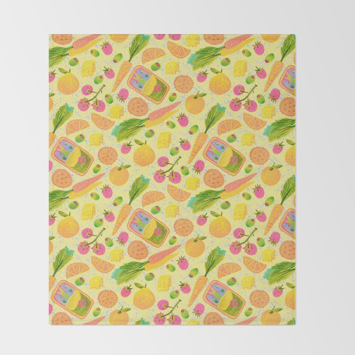 Kitchen Snacks & Apps in Butter Yellow Throw Blanket Gallery Image 2