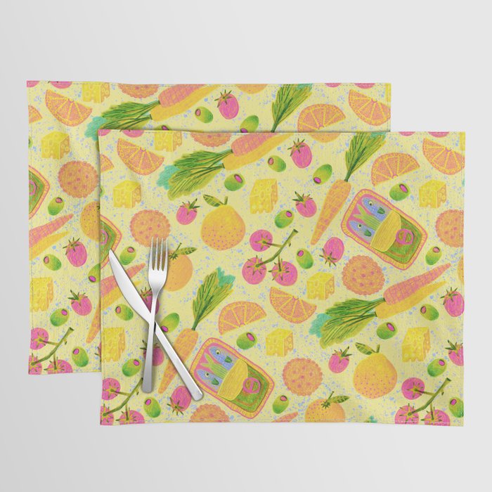 Kitchen Snacks & Apps in Butter Yellow Placemat Gallery Image 1
