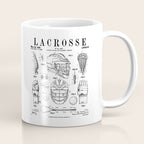 Lacrosse Player Equipment Vintage Patent Drawing Print Coffee Mug Gallery Image 1