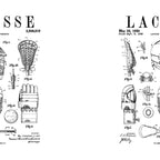 Lacrosse Player Equipment Vintage Patent Drawing Print Coffee Mug Gallery Image 2