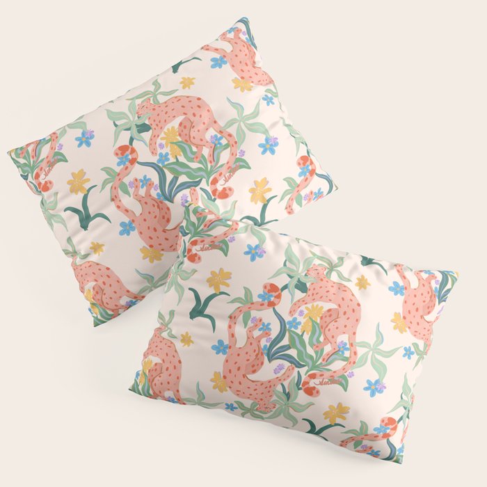 Blush Cheetahs  Pillow Sham Gallery Image 3