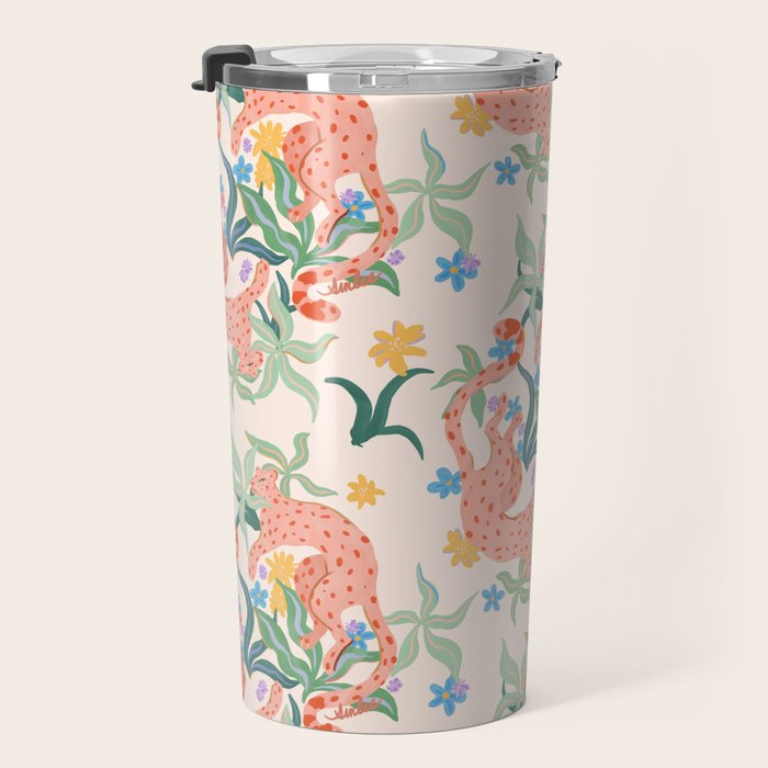 Blush Cheetahs  Travel Mug Gallery Image 3