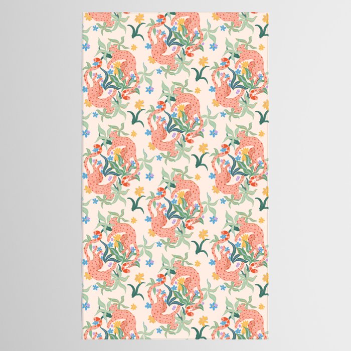 Blush Cheetahs  Tablecloth Gallery Image 2