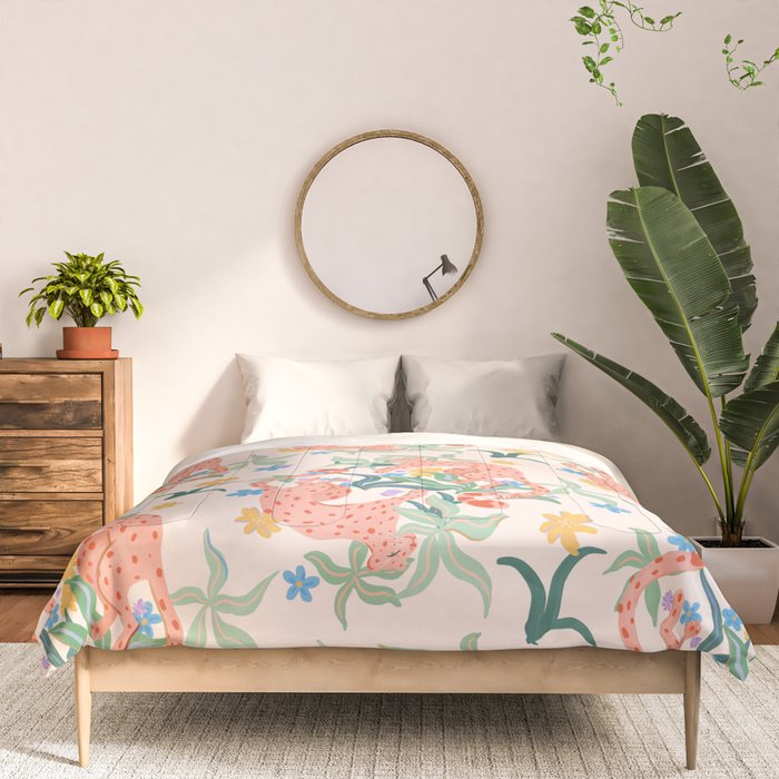 Blush Cheetahs  Comforter Gallery Image 3