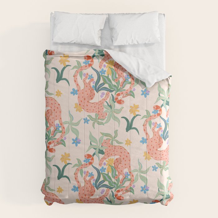 Blush Cheetahs  Comforter Gallery Image 1
